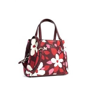 Kate Spade Jackson Forest Floral Medium Triple Compartment Satchel Pink Multi